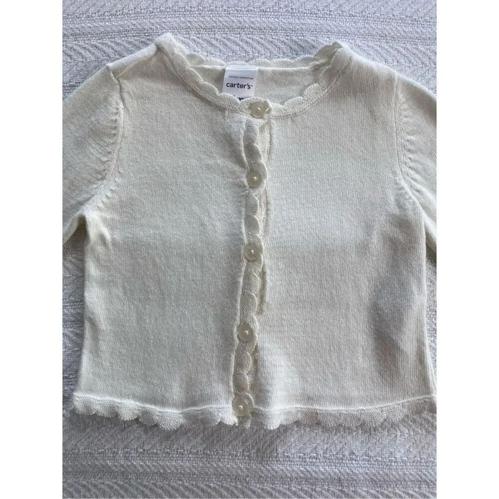 Carter's Baby 6M Cream Cardigan